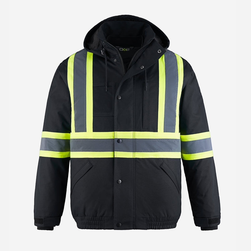 Peterbuilt - Hi-Vis 3 in 1 Bomber Jacket w/ Detachable Hood - L01277